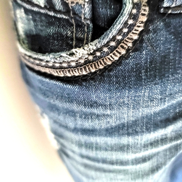 Silver Jeans Suki Mid Straight Distressed Denim Size 30 - Picture 11 of 11